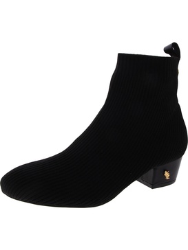 womens knit pull on ankle boots
