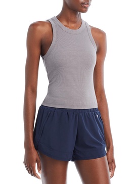 womens ribbed pull on tank top
