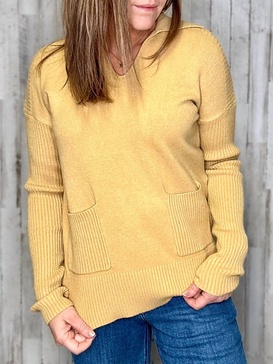 essex sweater in yellow