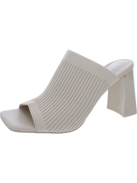 wendi womens faux leather square toe mules