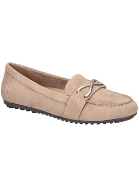 womens suede padded insole loafers