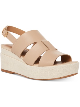 nadi womens leather caged slingback sandals