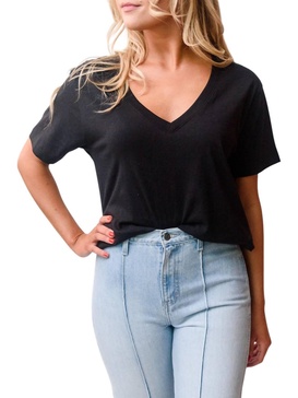 nina vintage tee in black