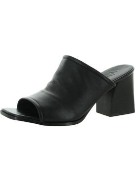 nolla womens leather square toe heels