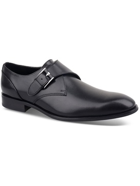 elijah mens faux leather monk shoes