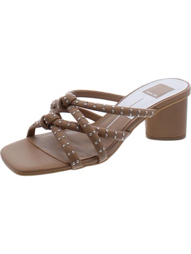 zeema womens faux leather studded heels