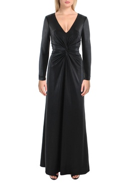 womens jersey shimmer evening dress