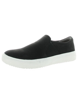 wander up womens leather fashion slip-on sneakers