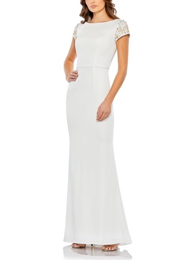 womens embellished special occasion evening dress