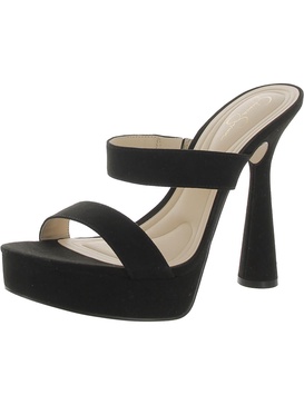 sempira womens metallic slip on heels