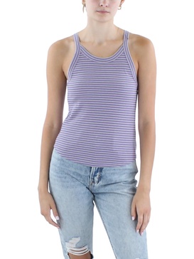womens striped knit pullover top