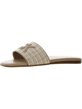 yides womens logo textured slide sandals