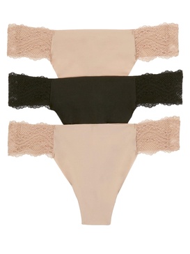 women's b.bare thong 3-pack