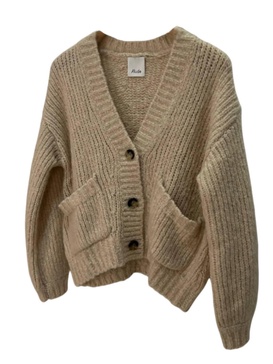 v-cardigan 1/1 in cream