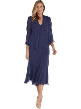 womens chiffon sleeveless dress with jacket
