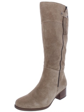 demi womens wide calf suede knee-high boots