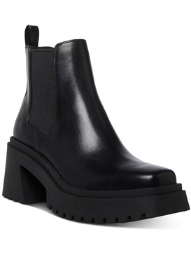 triumph womens pull-on lug sole ankle boots
