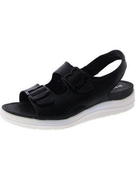 time off era womens faux leather open toe slingback sandals