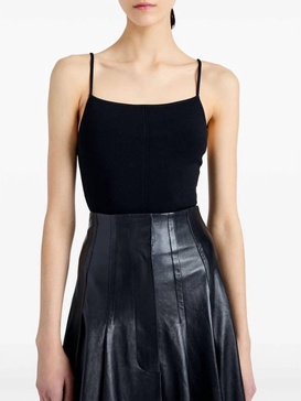 serena knit bodysuit in black