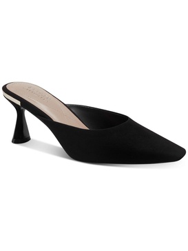 cecilia womens faux suede slip-on mules