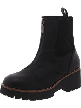 womens zipper round toe ankle boots