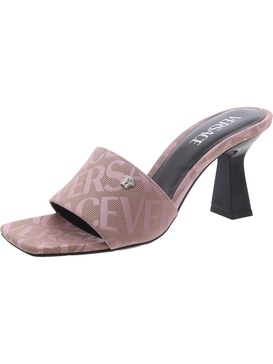 womens fabric slide on slide sandals