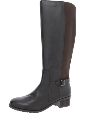 chaza womens stretch zipper knee-high boots