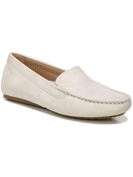 traveler womens faux leather slip on loafers