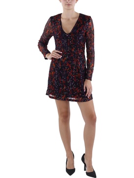 womens sequined above knee shift dress