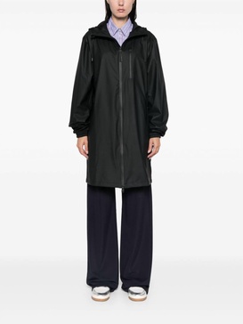 unisex long storm breaker jacket in black