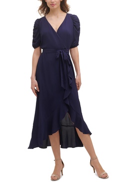 womens ruffled long maxi dress