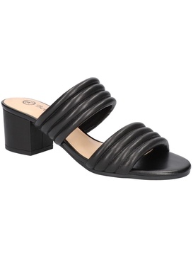georgette  womens mules leather heels