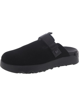 viibe womens suede slip on clogs