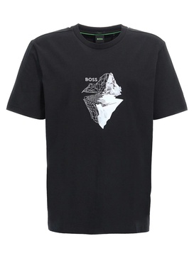 men's tee 8 graphic print t-shirt, black