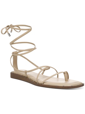 nazrine womens faux leather lace up strappy sandals