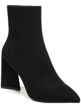 asya womens faux suede side zip ankle boots
