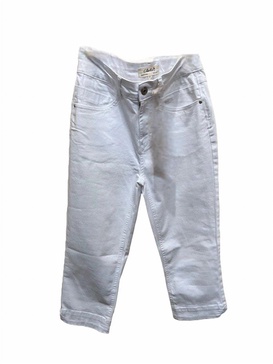 capri pant in white