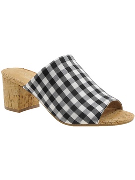 mid level womens pumps open toe slide sandals