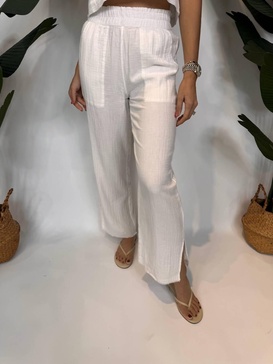 leon pant in white