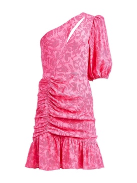 womens mini one shoulder cocktail and party dress