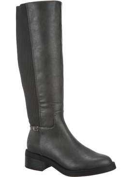 bristol womens faux leather knee-high boots