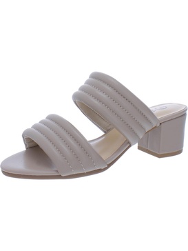 georgette womens leather open toe heels