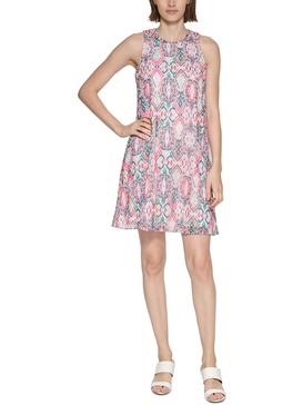 petites womens wedding mini shift dress