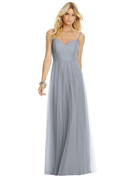 sweetheart spaghetti strap tulle dress