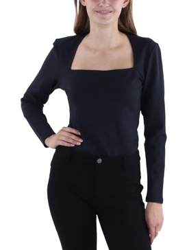 womens thong square neck bodysuit