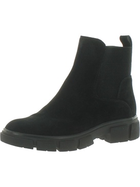 priya womens suede zip up chelsea boots