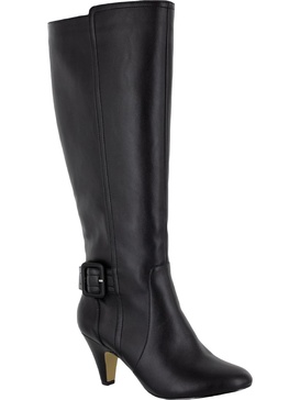 troy ii womens leather almond toe knee-high boots