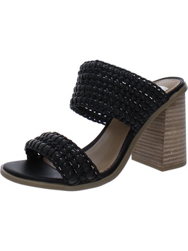 rozie womens faux leather slip on heels