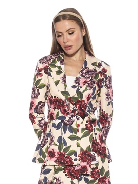 olya belted blazer