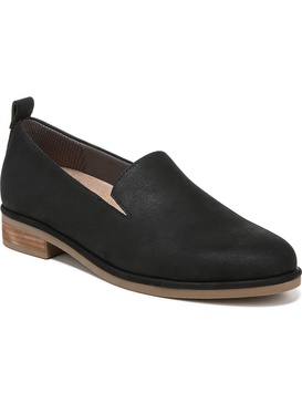avenue lux womens suede slip on loafers